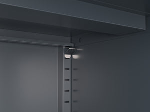 Kommode Metall BRANDO 80 x 101 cm anthrazit