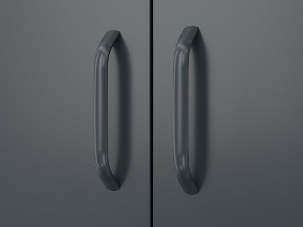 Kommode Metall BRANDO 80 x 101 cm anthrazit