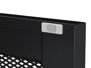 Kommode Metall BRANDO 80 x 101 cm schwarz