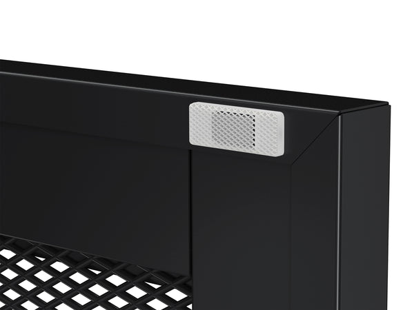 Kommode Metall BRANDO 80 x 101 cm schwarz
