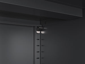 Kommode Metall BRANDO 80 x 101 cm schwarz