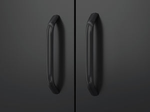 Kommode Metall BRANDO 80 x 101 cm schwarz