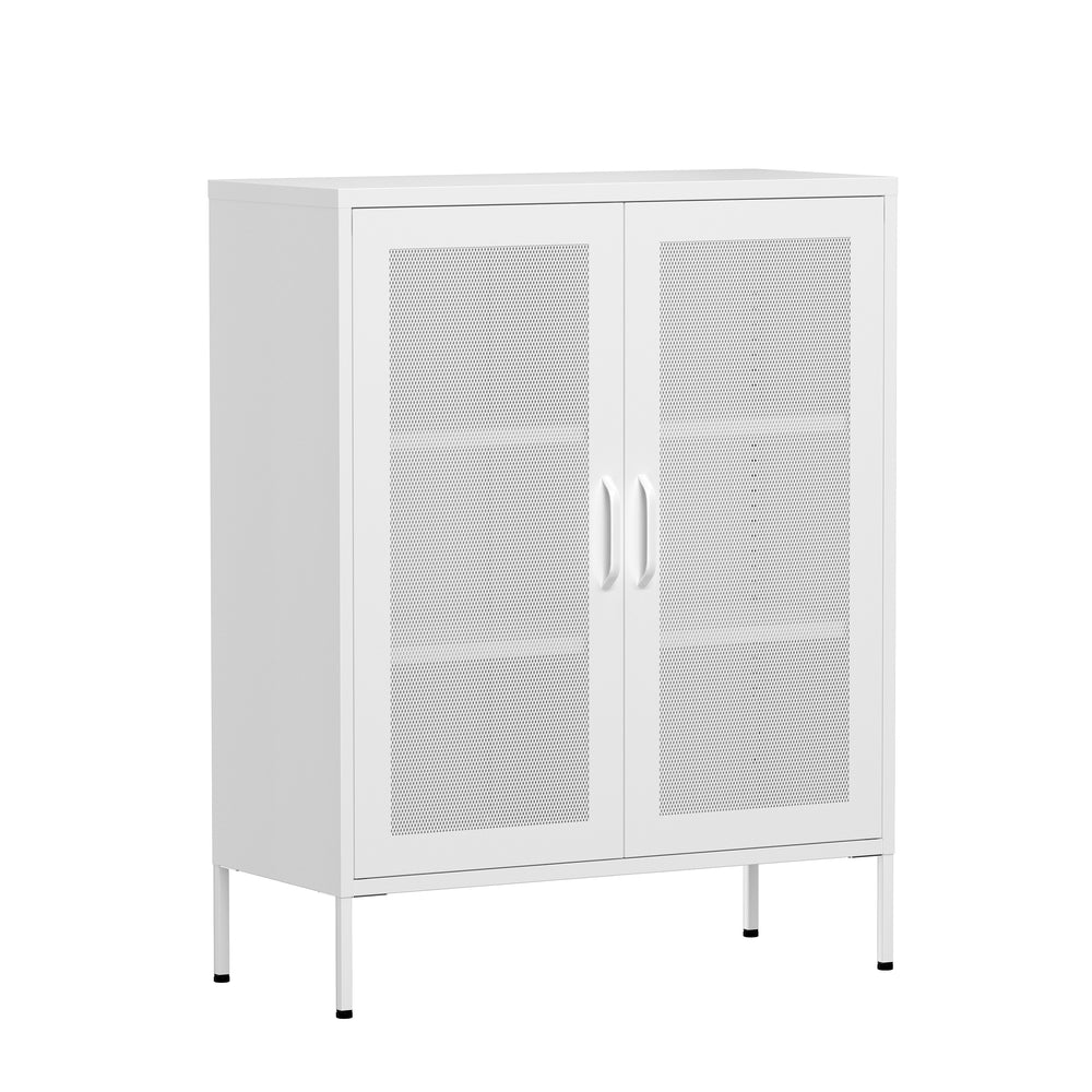 BRANDO metal chest of drawers, 80 x 101 cm, white