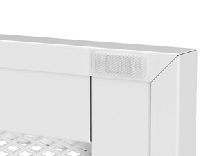 Kommode Metall BRANDO 80 x 101 cm weiss