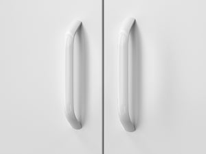 Kommode Metall BRANDO 80 x 101 cm weiss
