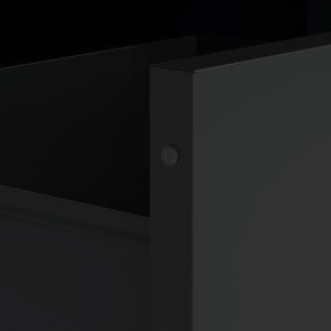 Kommode Metall KLAUS 3 Schubladen 42 x 101 cm schwarz
