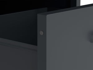 Kommode Metall KLAUS 4 Schubladen 80 x 101 cm anthrazit