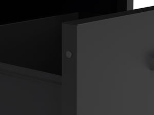 Kommode Metall KLAUS 4 Schubladen 80 x 101 cm schwarz
