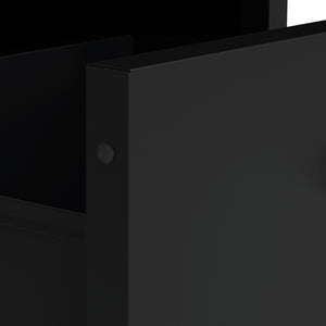 Kommode Metall KLAUS 6 Schubladen 80 x 101 cm schwarz