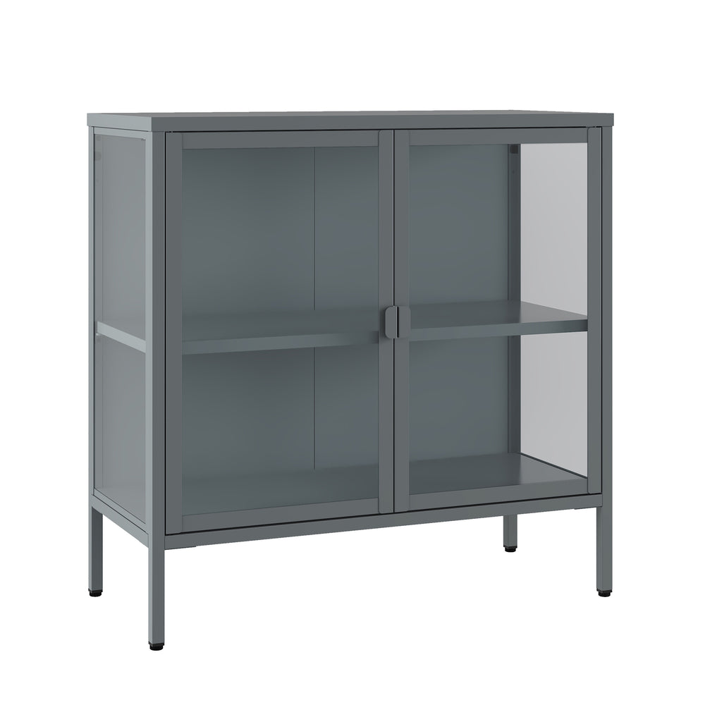 Cassettiera in metallo TAURI 80 x 80 cm grigio