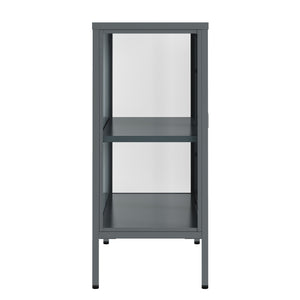 Kommode Metall TAURI 80 x 80 cm grau
