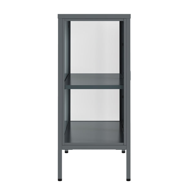 Kommode Metall TAURI 80 x 80 cm grau