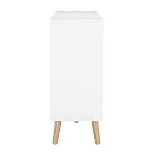 Kommode NORDIC 90 x 30 x 73 cm weiss/natur