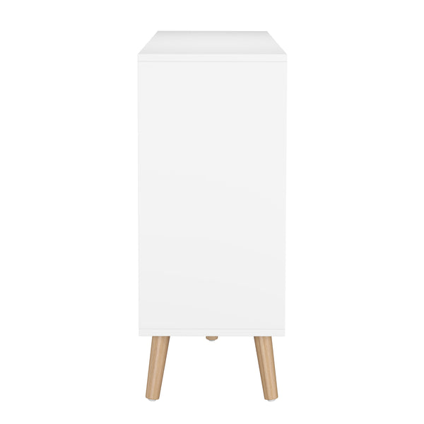 Kommode NORDIC 90 x 30 x 73 cm weiss/natur