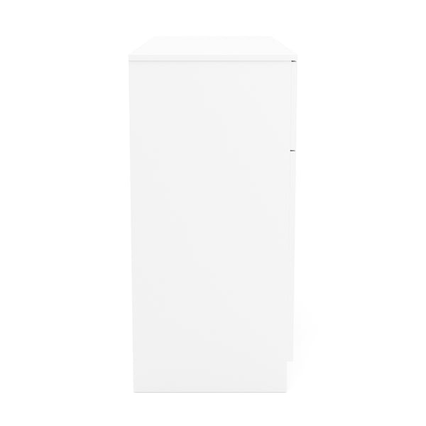 Kommode SENA 2 Schubladen 2 Türen 120 x 84 cm weiss