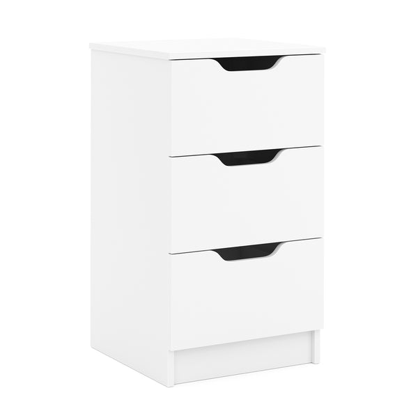 Kommode SENA 3 Schubladen 40 x 71 cm weiss