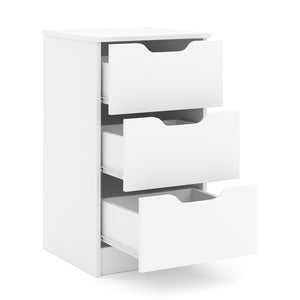Kommode SENA 3 Schubladen 40 x 71 cm weiss