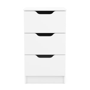 Kommode SENA 3 Schubladen 40 x 71 cm weiss