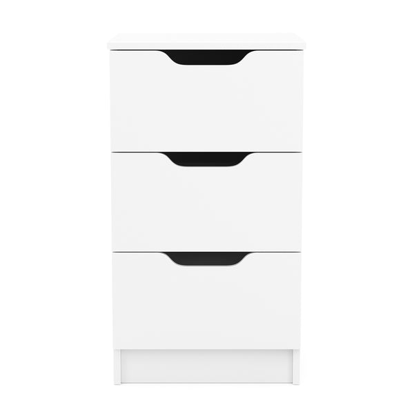 Kommode SENA 3 Schubladen 40 x 71 cm weiss