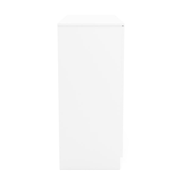 Kommode SENA 4 Schubladen 2 Türen 122 x 92 cm weiss