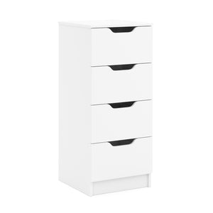 Kommode SENA 4 Schubladen 40 x 92 cm weiss