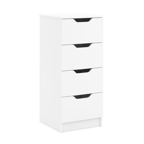 Kommode SENA 4 Schubladen 40 x 92 cm weiss