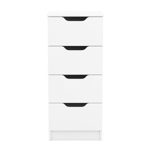 Kommode SENA 4 Schubladen 40 x 92 cm weiss
