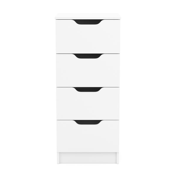 Kommode SENA 4 Schubladen 40 x 92 cm weiss