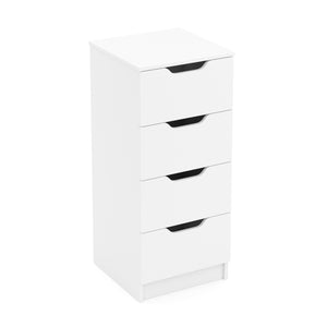 Kommode SENA 4 Schubladen 40 x 92 cm weiss