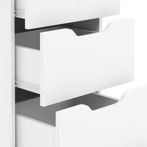 Kommode SENA 4 Schubladen 40 x 92 cm weiss