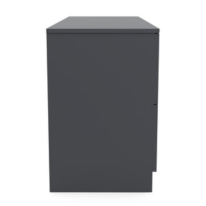 Kommode SENA 6 Schubladen 122 x 61 cm anthrazit