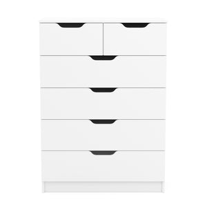 Kommode SENA 6 Schubladen 82 x 113 cm weiss