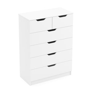 Kommode SENA 6 Schubladen 82 x 113 cm weiss
