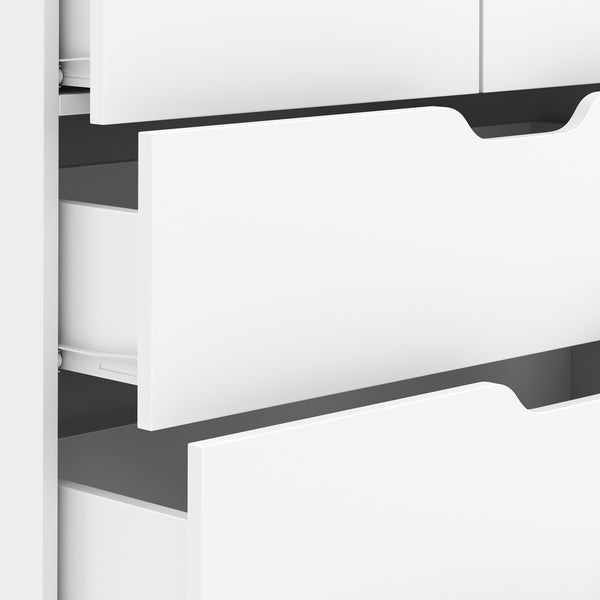 Kommode SENA 6 Schubladen 82 x 113 cm weiss