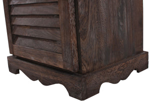 Kommode Schrank 81x40x32cm Vintage ~ braun