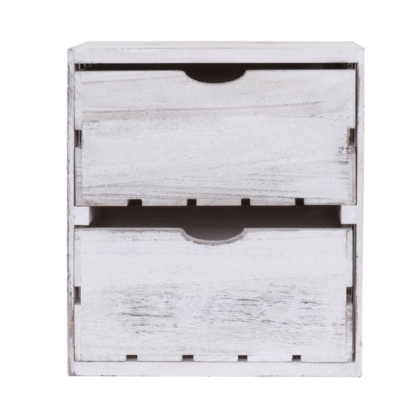 Kommode Shabby-Look Vintage weiss