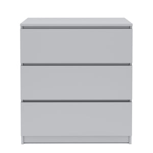 Kommode TALA 3 Schubladen 70 x 77 cm grau