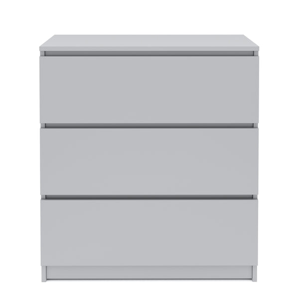 Kommode TALA 3 Schubladen 70 x 77 cm grau