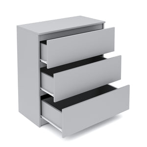 Kommode TALA 3 Schubladen 70 x 77 cm grau