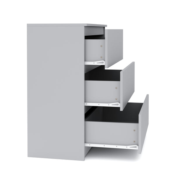 Kommode TALA 3 Schubladen 70 x 77 cm grau