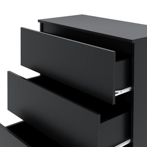 Kommode TALA 3 Schubladen 70 x 77 cm schwarz