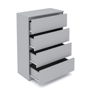 Kommode TALA 4 Schubladen 70 x 100 cm grau