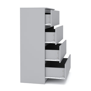 Kommode TALA 4 Schubladen 70 x 100 cm grau