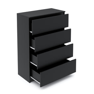 Kommode TALA 4 Schubladen 70 x 100 cm schwarz