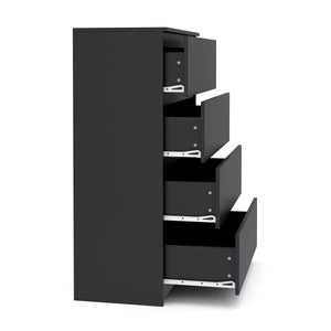Kommode TALA 4 Schubladen 70 x 100 cm schwarz