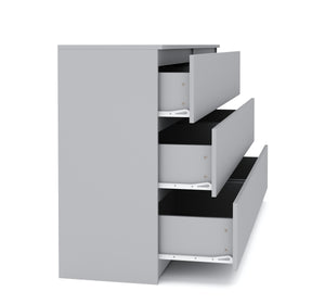 Kommode TALA 6 Schubladen 138 x 77 cm grau