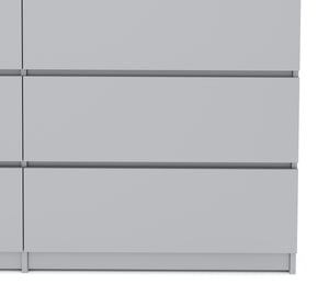 Kommode TALA 6 Schubladen 138 x 77 cm grau