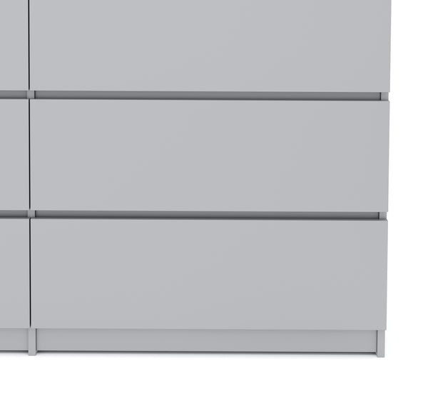Kommode TALA 6 Schubladen 138 x 77 cm grau