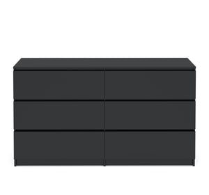 Kommode TALA 6 Schubladen 138 x 77 cm schwarz