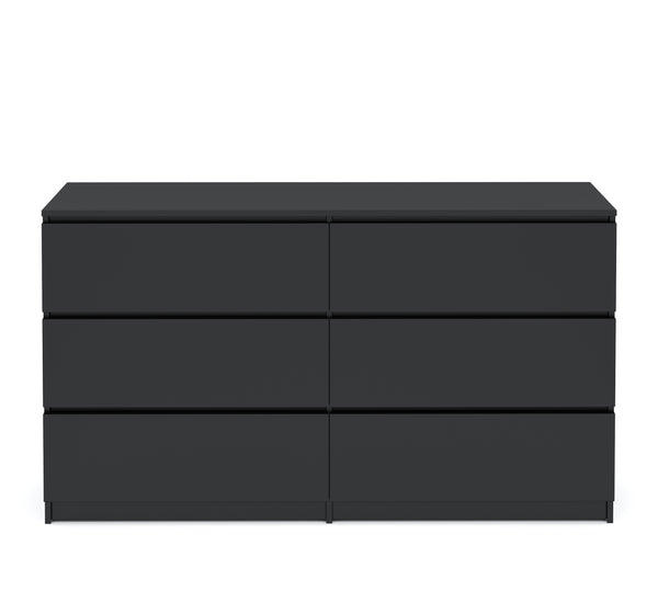 Kommode TALA 6 Schubladen 138 x 77 cm schwarz